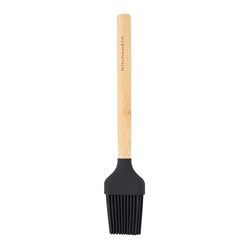 KitchenAid Bamboo Pastry Brush, 8.7-Inch, Black