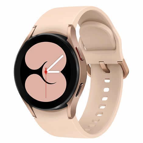 Samsung Galaxy Watch 4 Smartwatch 40mm with Extra Band Included, Pink Gold – SM-R860NZDCXAA (Renewed)