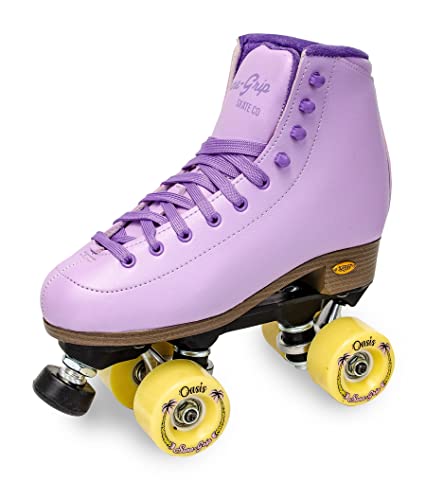 Sure-Grip Lavender Oasis Outdoor Roller Skate (Lavender, Mens 9 / Womens 10)