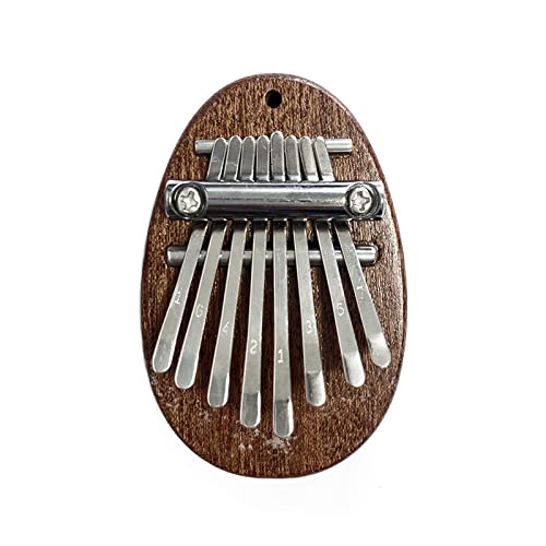 Kalimba Thumb Piano 8 Key Mini Kalimba Portable Marimba Musical Good Accessory for Kids, Adults and Beginners. (Sapele drop shape)