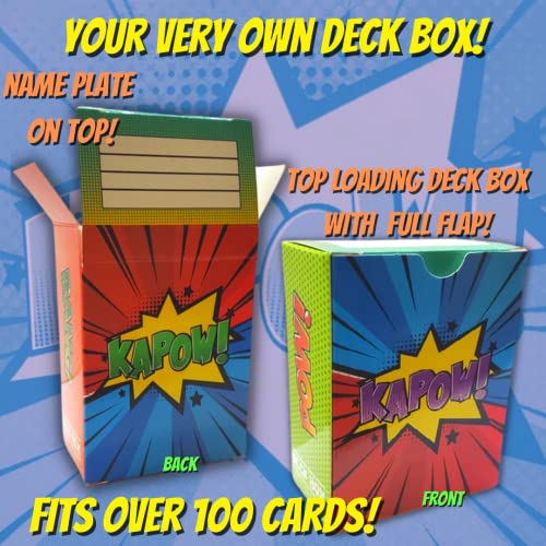 Kapow Cards Holo Rare Pokemon Bundle: 50+ Cards = 50 Pokemon Cards + 5 Holofoil Rare Pokemon Cards + 3 Foil Cards, Includes Collection Deck Box! | The Storepaperoomates Retail Market - Fast Affordable Shopping