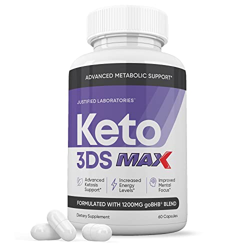Keto 3DS Max 1200MG Pills Includes Apple Cider Vinegar goBHB Strong Exogenous Ketones Advanced Ketogenic Supplement Ketosis Support for Men Women 60 Capsules