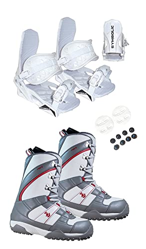 Northwave Freedom Snowboard Boots & Symbolic White Bindings Women’s Girls Package 9 9.5 (White Bindings Included to Fit Boot, Boot Fit Ladys 9-9.5 (M4))
