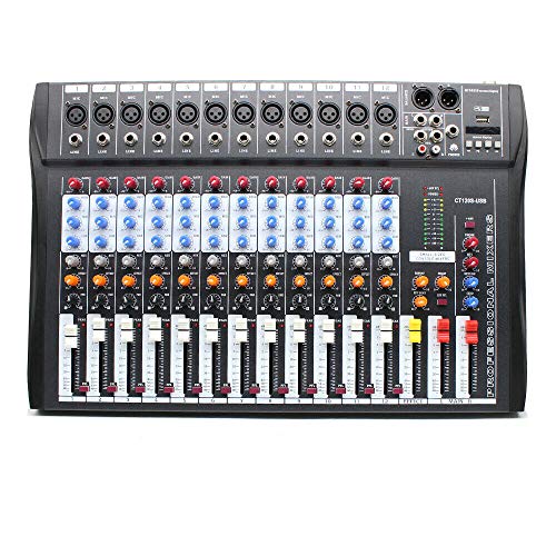 Aohuada Professional Mixer Amplifier, Board Sound Mixing Board for Streamers Professional Live Studio Audio Mixer