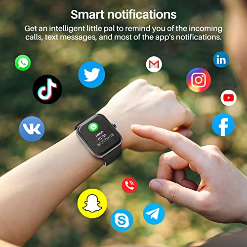 TOZO S2 Smart Watch Alexa Built-in Fitness Tracker with Heart Rate and Blood Oxygen Monitor, Sleep Monitor 5ATM Waterproof 1.69-inch HD Color Touchscreen for Men Women Compatible with iPhone & Android | The Storepaperoomates Retail Market - Fast Affordable Shopping