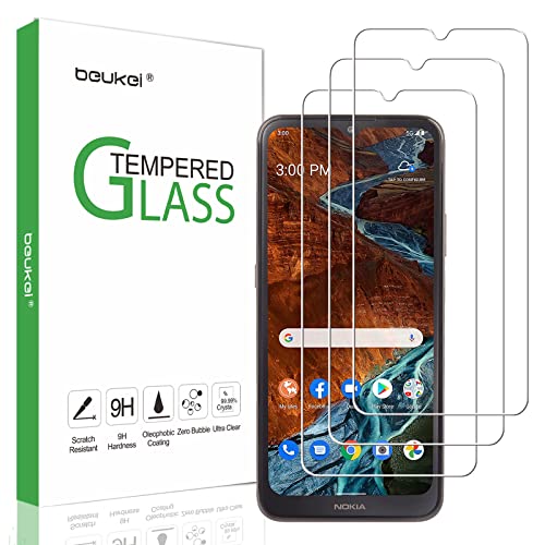 beukei (3 Pack) Compatible for Nokia G300 5G Screen Protector Tempered Glass, (6.52 inch) Touch Sensitive,Case Friendly, 9H Hardness