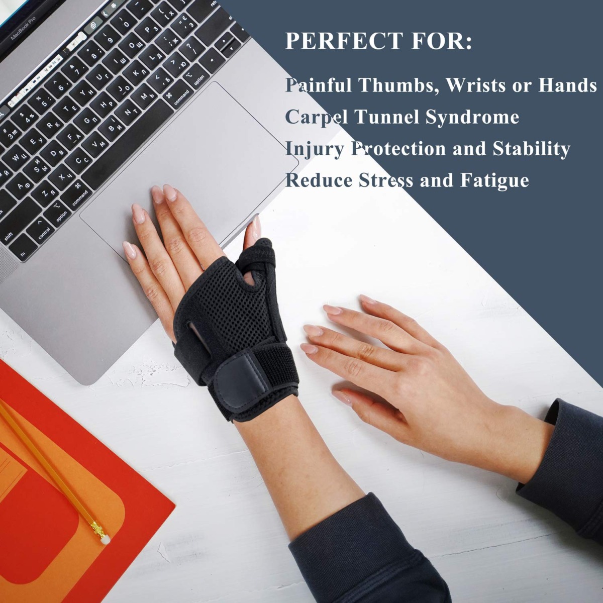 ZOUYUE Thumb Brace, Thumb Splint with Wrist Support Brace, Breathable Wrist Brace for Carpal Tunnel, Thumb Stabilizer for Men Women, Arthritis Tendonitis Pain Relief – Fit Left and Right Hands | The Storepaperoomates Retail Market - Fast Affordable Shopping