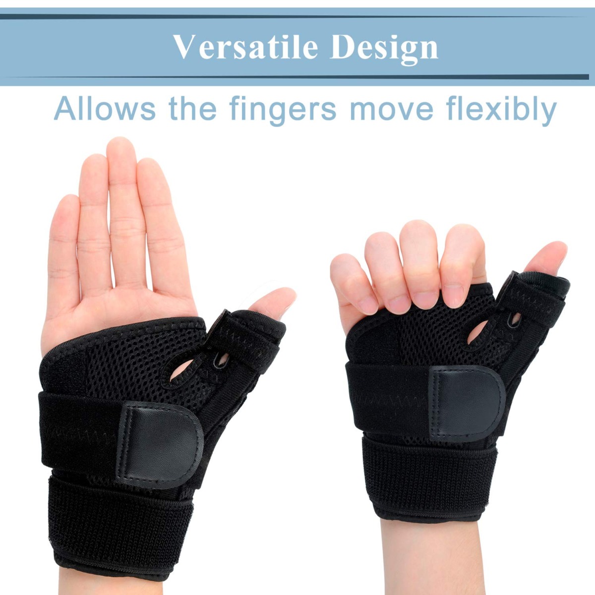 ZOUYUE Thumb Brace, Thumb Splint with Wrist Support Brace, Breathable Wrist Brace for Carpal Tunnel, Thumb Stabilizer for Men Women, Arthritis Tendonitis Pain Relief – Fit Left and Right Hands | The Storepaperoomates Retail Market - Fast Affordable Shopping