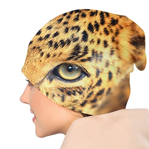 QIEARA Leopard Animal Cheetah Slouchy Beanie Cap Knit Hat for Men and Women Fisherman Beanie Hat Skull Cap Cute Chemo Hat Unisex Gift | The Storepaperoomates Retail Market - Fast Affordable Shopping