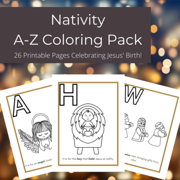 Nativity A-Z Coloring Pack