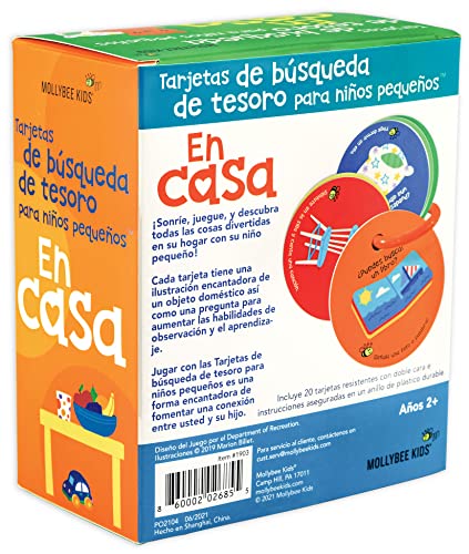 MOLLYBEE KIDS Toddler Scavenger Hunt Cards at Home (Spanish Edition) Tarjetas de busqueda de Tesoro para ninos pequenos En Casa | The Storepaperoomates Retail Market - Fast Affordable Shopping