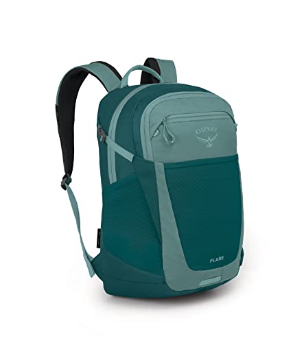 Osprey Flare Laptop Backpack, Succulent Green/Deep Teal