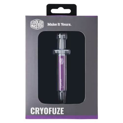 Cooler Master CryoFuze Ultra-High Performance Thermal Paste, Nanoparticles, CPU/GPU Conductivity W/m.k= 14m, Non Corrosive, Temp -50°C up to 250°C for CPU and GPU Coolers (MGZ-NDSG-N07M-R2)