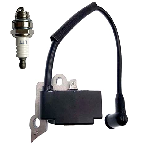 530039198 Ignition Coils with Spark Plug for Husqvarna Poulan Craftsman Chainsaws Engine Module,Replaces Coil 53005227