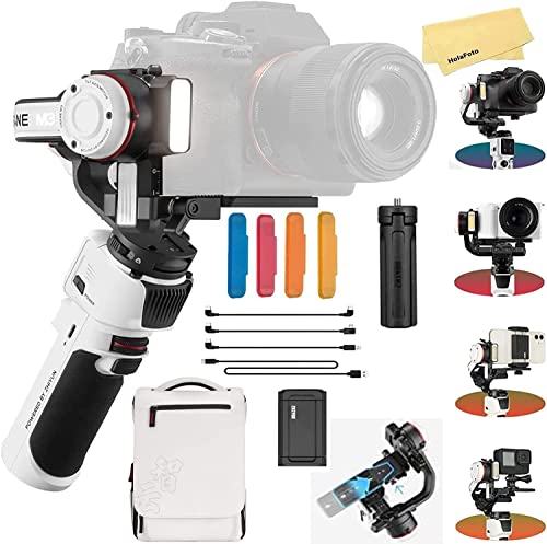 Zhiyun Crane M3 Combo Version 3-Axis Handheld Gimbal Stabilizer for Mirrorless Cameras Smartphone and Action Camera,Tripod Phone Clip Included