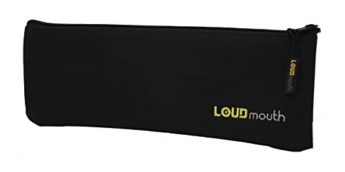 LOUDmouth Long Zippered Pouch for Large Wireless Microphones | Mic Bag | 12.5″ x 4″ (1 Pack)