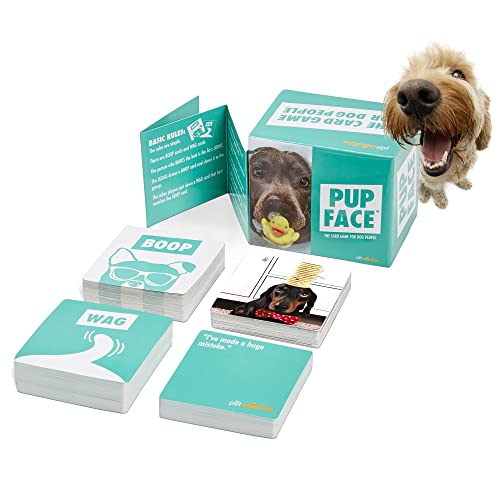 The Pet Collective Pup Face Original Edition – Dog Themed Meme Party Game – Fun Party Pack for up to 8 Players – Hilarious Family-Friendly Card Game