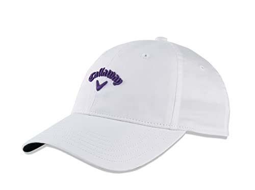 Callaway womens Ladies Heritage Twill Hat, White/Purple, One Size US