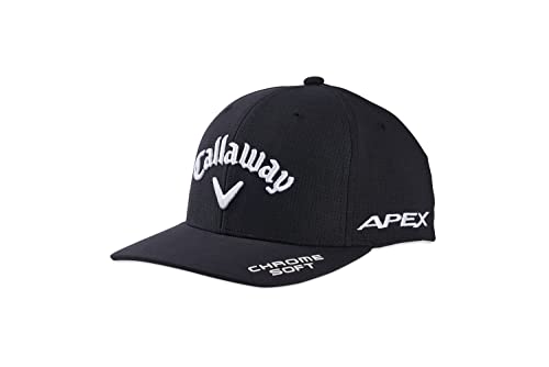 Callaway Golf 2022 Tour Authentic Performance Pro Hat, Adjustable Size, Black/White Color