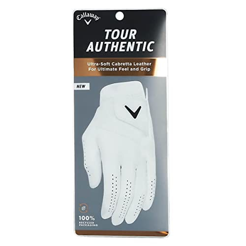 Callaway Golf 2022 Tour Authentic Glove (White, Standard Large, Worn on Left Hand) | The Storepaperoomates Retail Market - Fast Affordable Shopping