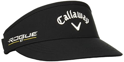 Callaway Golf 2022 Tour Authentic High Crown Adjustable Visor, Adjustable Size, Black Color