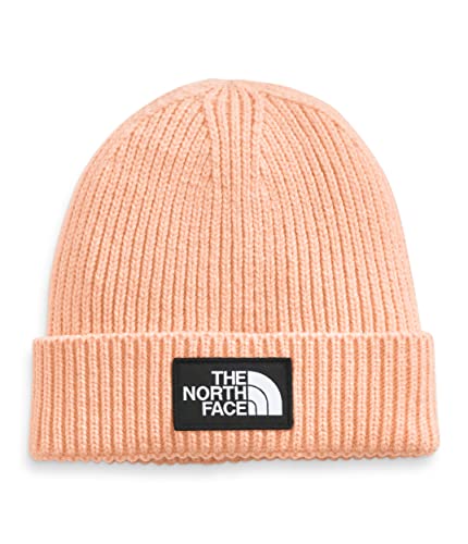 THE NORTH FACE Logo Box Cuffed Beanie, Apricot Ice, One Size Regular