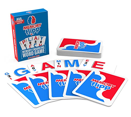 Memory Flipp Card Game by Easy To Use Products – 50 Custom Playing Cards with Letters and Numbers