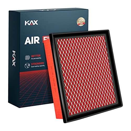 KAX Engine Air Filter, GAF001 (CA10755) Air Filter Replace for Sienna, Highlander, Camry, Avalon, ES350, NX200T, NX300, RX350, RX350L, Durango, Grand Cherokee, 200% Longer Life