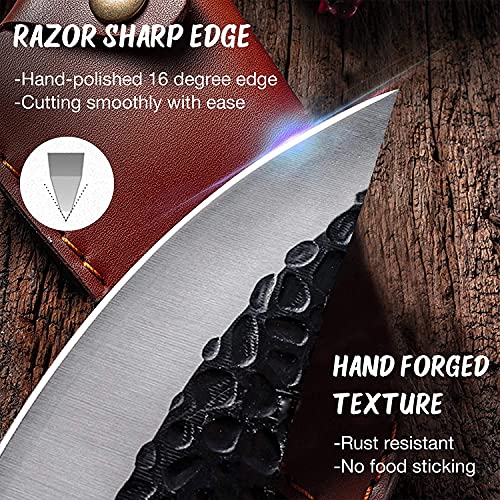 Huusk Knife Japan Kitchen Viking Knife with Sheath Boning Knife for Meat Cutting Full Tang Japanese Chef Knife Hand Forged Ultimo Knife for Kitchen or Camping Thanksgiving Christmas Gifts | The Storepaperoomates Retail Market - Fast Affordable Shopping