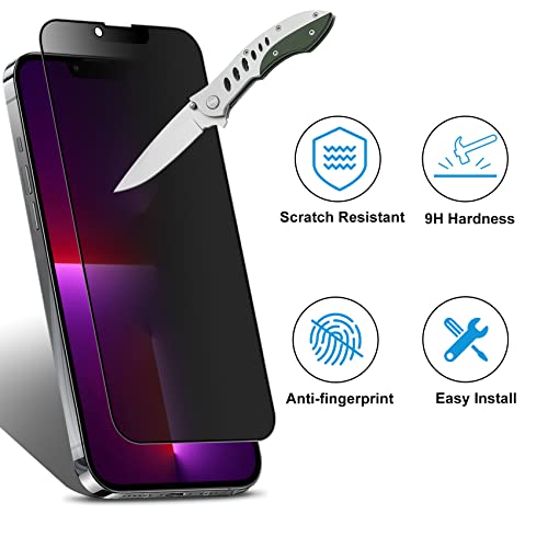 Mothca iPhone 14 Plus/13 Pro Max 6.7-inch Matte Privacy Screen Protector with Alignment Sticker, Full Screen Tempered Glass Anti-spy Anti-Glare Anti-Fingerprint Shield Smooth and No Dark,Easy to Install | The Storepaperoomates Retail Market - Fast Affordable Shopping