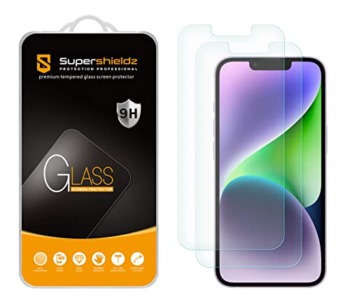 (2 Pack) Supershieldz Anti Glare (Matte) Screen Protector Designed for iPhone 14 / iPhone 13 / iPhone 13 Pro (6.1 inch) [Tempered Glass] 0.33mm, Anti Fingerprint, Anti Scratch, Bubble Free | The Storepaperoomates Retail Market - Fast Affordable Shopping