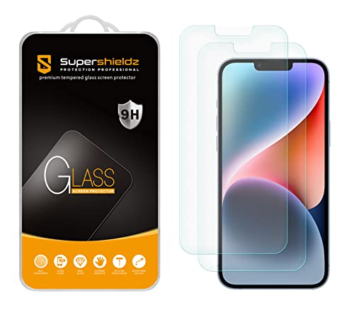 (2 Pack) Supershieldz Anti Glare (Matte) Screen Protector Designed for iPhone 14 Plus/iPhone 13 Pro Max (6.7 inch) [Tempered Glass] 0.33mm, Anti Fingerprint, Anti Scratch, Bubble Free