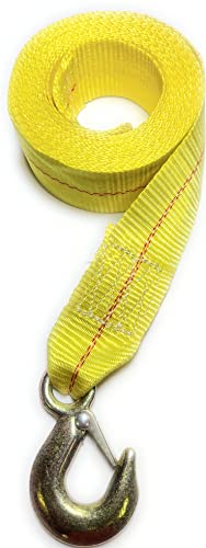 KM1 Boat Winch Strap OEM Replacement HIGH Visibility Yellow Extreme Quality