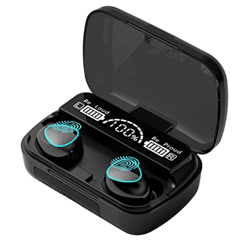 WERDEDE Wireless Earbuds Bluetooth 180 Hours Playtime Built-in Microphone LED Digital Shows Charging Bluetooth Headphones，IPX7 Waterproof Touch Control Stereo Cordless Earphones for iPhone/Android | The Storepaperoomates Retail Market - Fast Affordable Shopping
