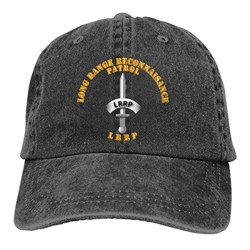 AUMIDO Badge LRRP Adjustable Baseball Caps Denim Hats Cowboy Sport Outdoor