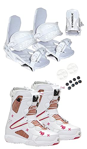 Northwave Freedom Speed Lace Snowboard Boots & Symbolic White Bindings Package Women’s 8.5 9 9.5 (White Bindings to Fit Boot, Fits Lady USL 9-9.5 (Z55))