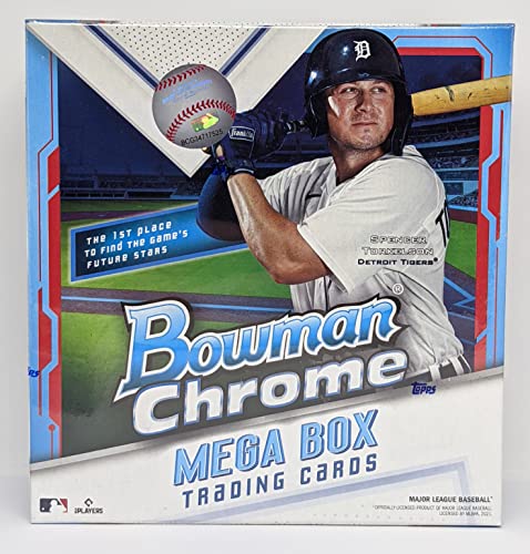 2021 Topps Bowman Chrome MLB Baseball Mega Box – 10 Exclusive Mojo Refractors (35 Cards Total)