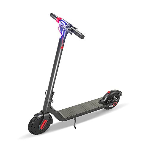 1PLUS Pro Electric Scooter 19 Mph Speed – 8.5″ Solid Tires,Smart APP,Portable,Unique Headlight Design,Sturdy and Large LCD Display