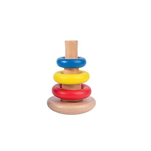 Adena Montessori Baby Toys for 6-12months Rocking Stacker Designed for Toddlers