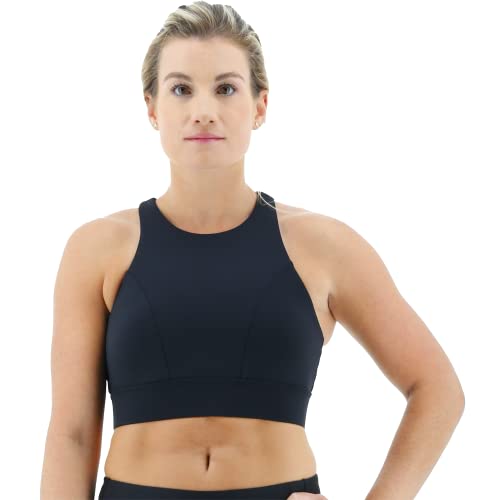 TYR Women’s Standard Amira Bra Top for Swimming, Yoga, Fitness, and Workout, Black, Small