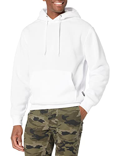 Southpole Men’s Basic Fleece Pullover Hoodie, White, X-Large