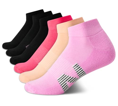 New Balance Women?s Athletic Socks ? Cushioned Quarter Cut Ankle Socks (6 Pack), Size Shoe Size: 4-10, Assorted