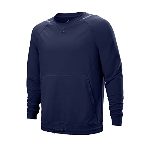 EvoShield Men’s Hybrid Woven Pullover, Navy, Large