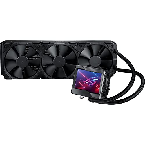 ASUS ROG Ryujin II 360 RGB all-in-one liquid CPU cooler 360mm Radiator (3.5″color LCD, embedded pump fan and 3xNoctua iPPC 2000PWM 120mm radiator fans,compatible with Intel LGA1700, 1200 & AM4 socket)