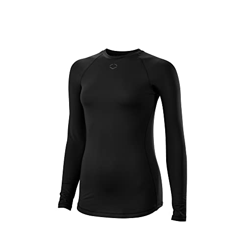 EvoShield Women’s Standard Fitted Long Sleeve, Black, Medium
