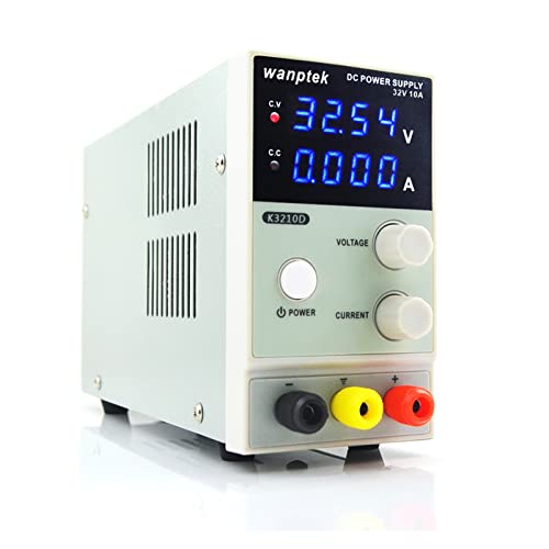KOVOSCJ Laboratory Power Supply 32V 10A DC Power Supply Adjustable 4 Digit Display Mini Laboratory Power Supply Voltage Regulator K3010D for Lab Power Supply