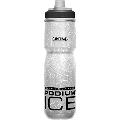 Camelbak Products Podium Ice Bike Bottle 21oz – Insulated Squeeze Bottle, Black