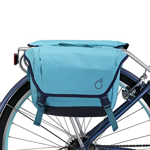 sixthreezero Bike Bag Rear Rack, Waterproof Bicycle Pannier, Double Sided, Carry Handle, Light Blue | The Storepaperoomates Retail Market - Fast Affordable Shopping