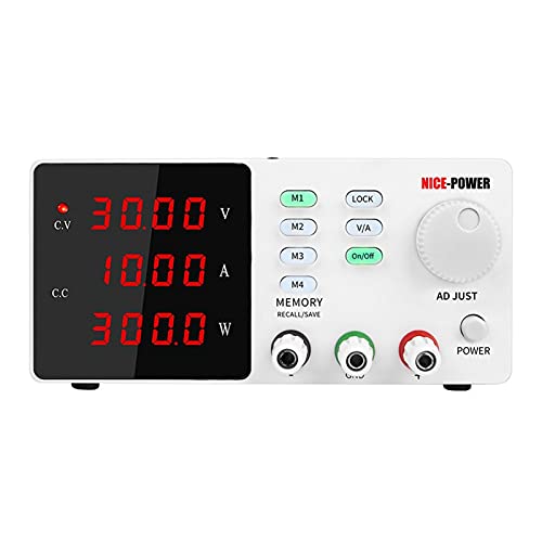 KOVOSCJ Laboratory Power Supply Lab Programmable Find Regulated Power Supply 30V 10A 60V 5A 120V 3A DC Power Supplies Adjustable High Precision Memory Function for Lab Power Supply (Color : 60V 5A)