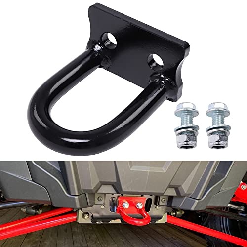 ELITEWILL RZR Front Tow Hook Tow Loop with Black Powder Coating Fit for Polaris RZR 1000XP 1000S 900S
